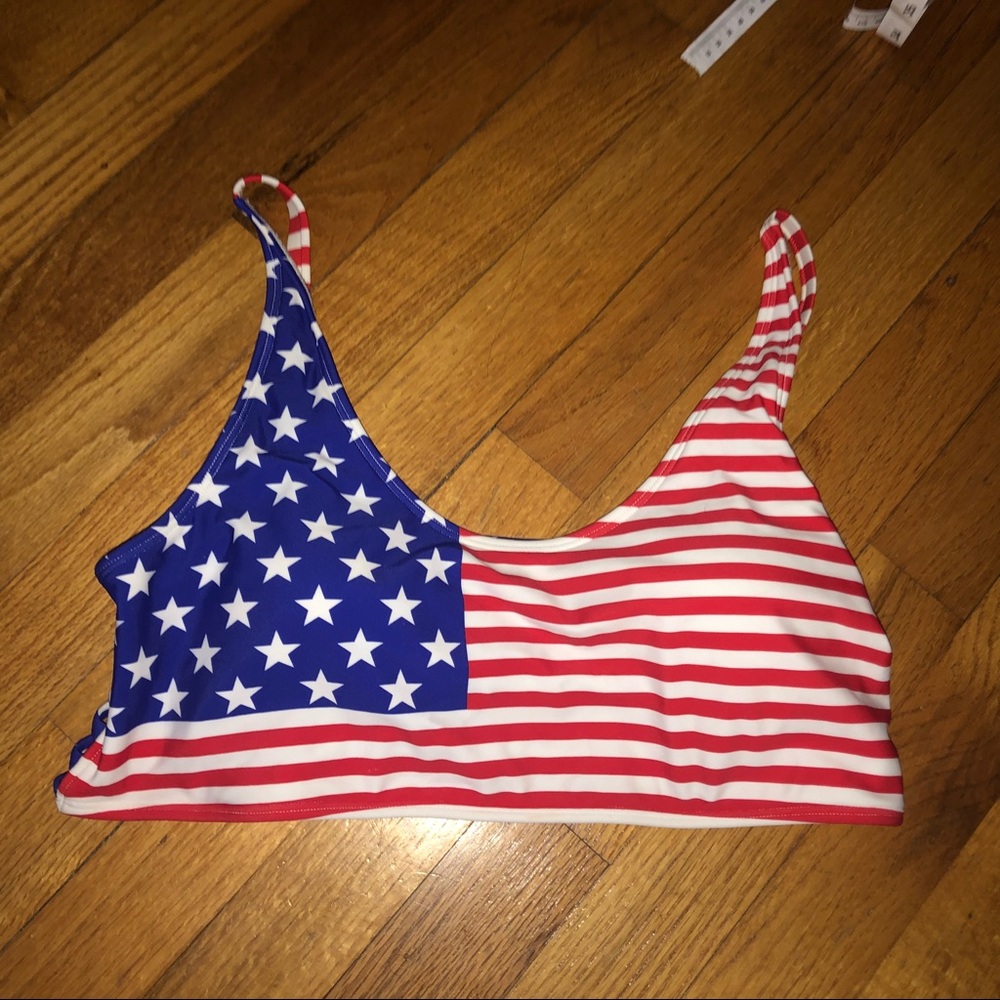 American flag bikini top